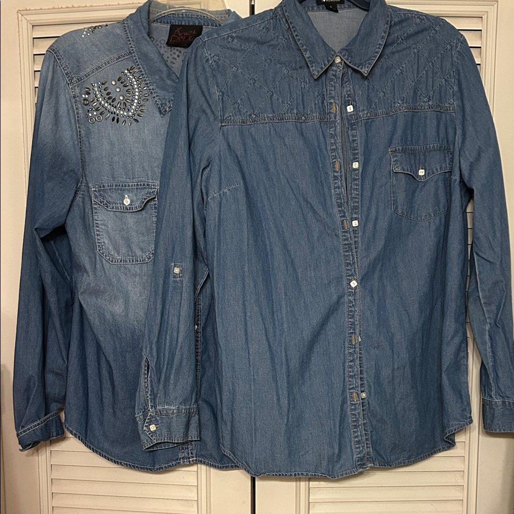 Two Lightweight Denim Shirts